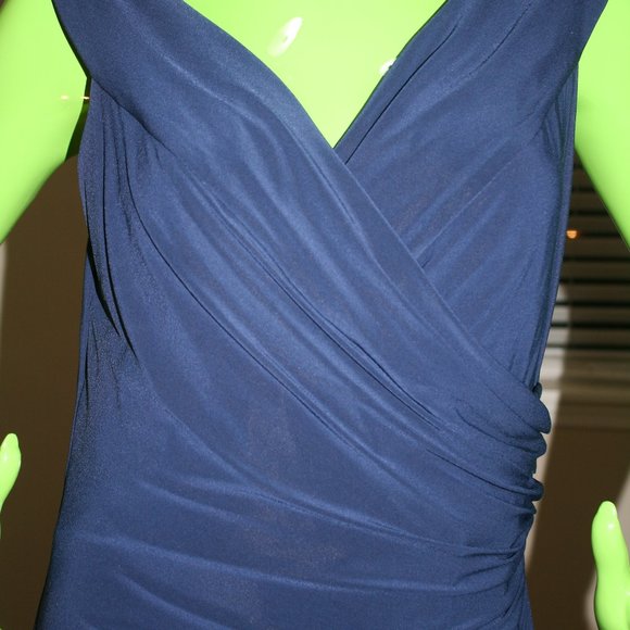 Ralph Lauren Floor Length Gown with Slit - Picture 2 of 4